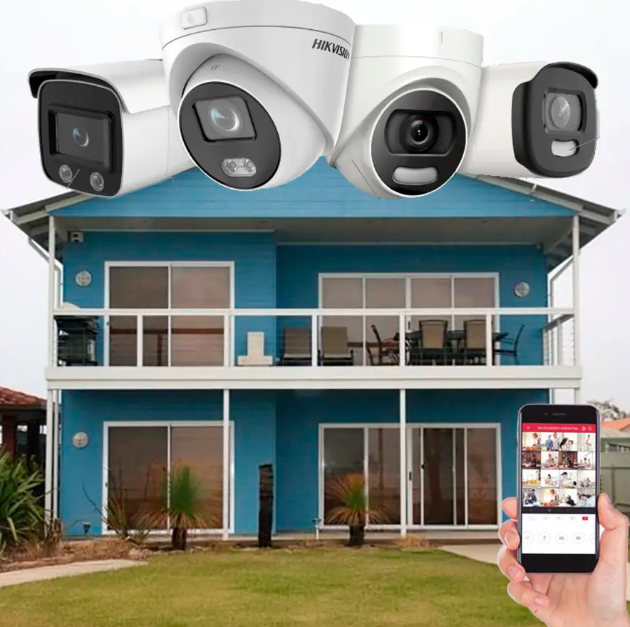 Sistema de cámaras de seguridad para vivienda con monitoreo desde el celular